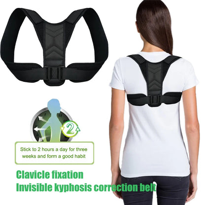 Posture Corrector Belt 1PC - Adjustable Back Brace for Women Men,Spine Support,Clavicle & Shoulder Alignment, Lumbar Pain Relief