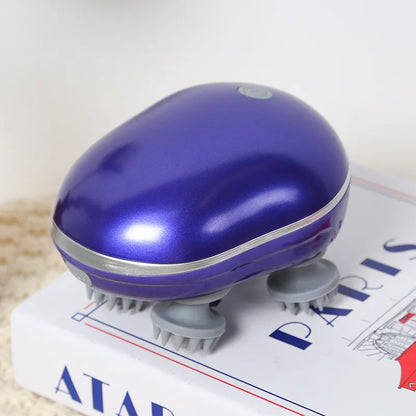 Scalp Massager with Adjustable Speed & Red Light Therapy