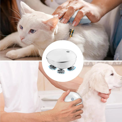 Scalp Massager with Adjustable Speed & Red Light Therapy