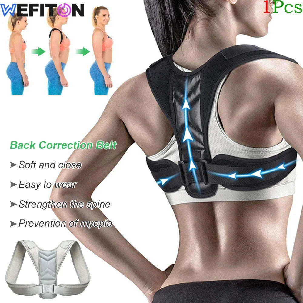 Posture Corrector Belt 1PC - Adjustable Back Brace for Women Men,Spine Support,Clavicle & Shoulder Alignment, Lumbar Pain Relief