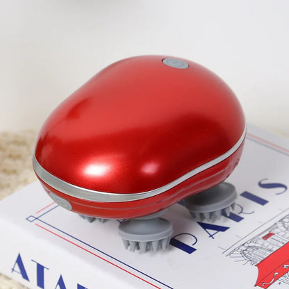Scalp Massager with Adjustable Speed & Red Light Therapy